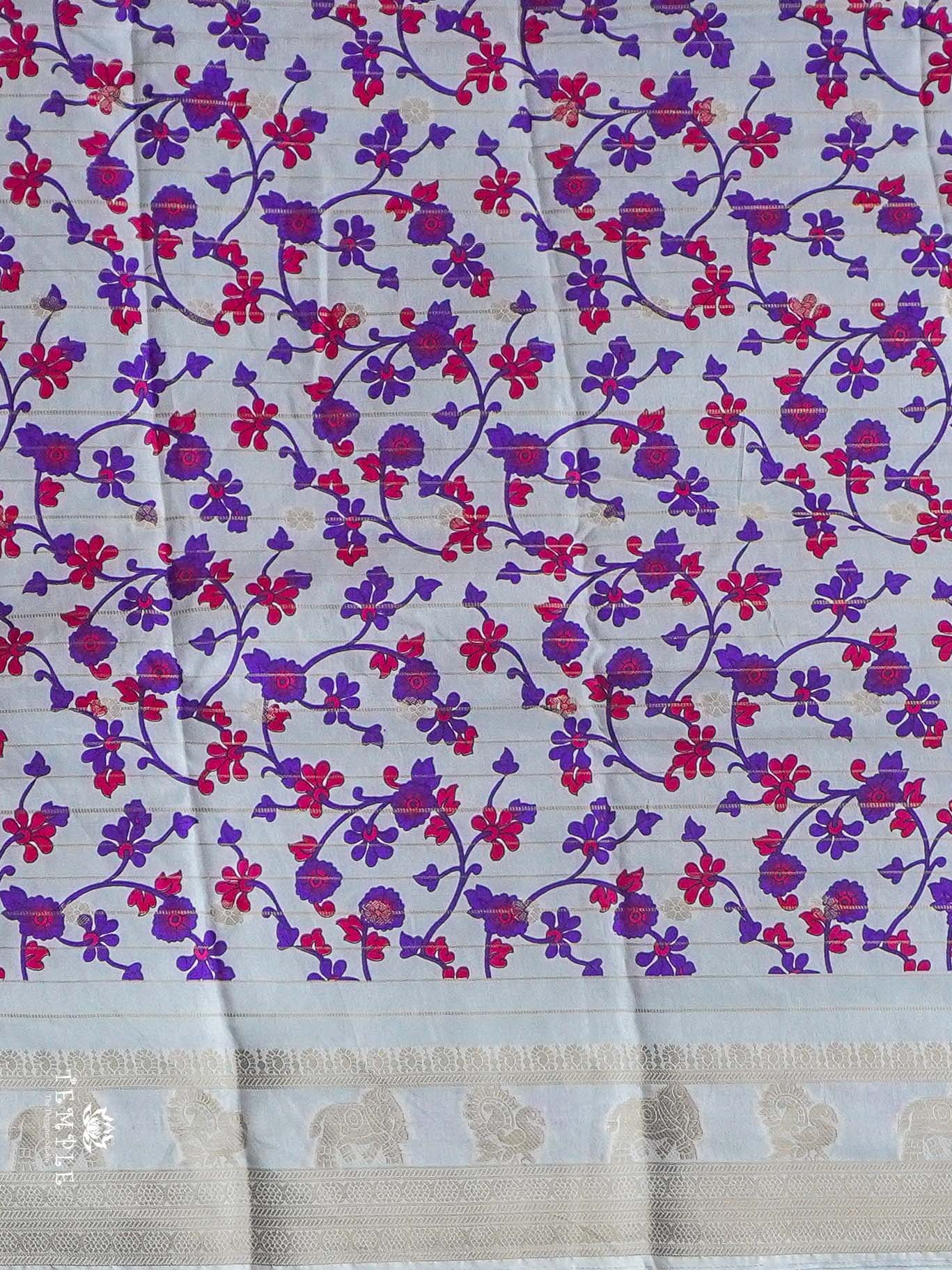 Shibori Print Dupion Silk Saree | TTDS2347 - Image 3